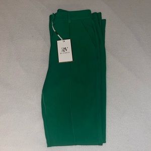 NWT Runaway The Label Split Flare Amy Pant Green Size 4